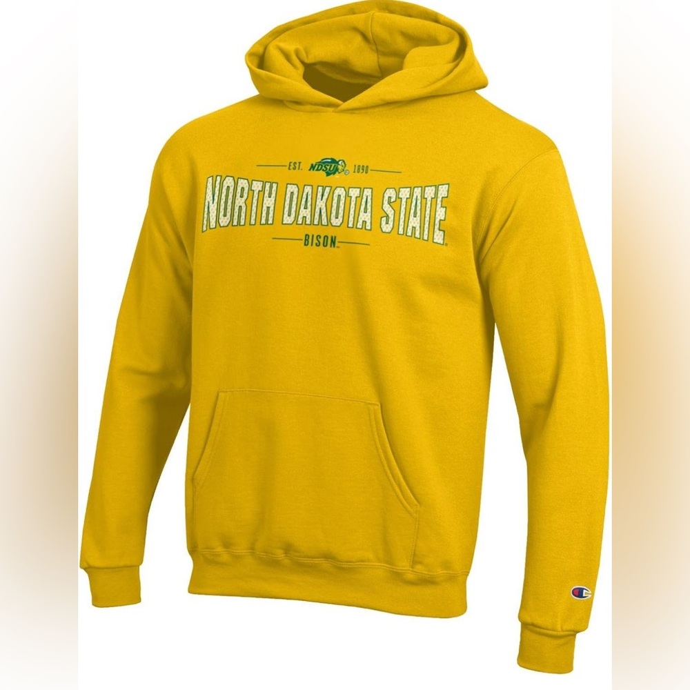 NWT [Champion] North Dakota State Bison NCAA Collegiate Hood Sweatshirt Y M 7/8 - Picture 4 of 8